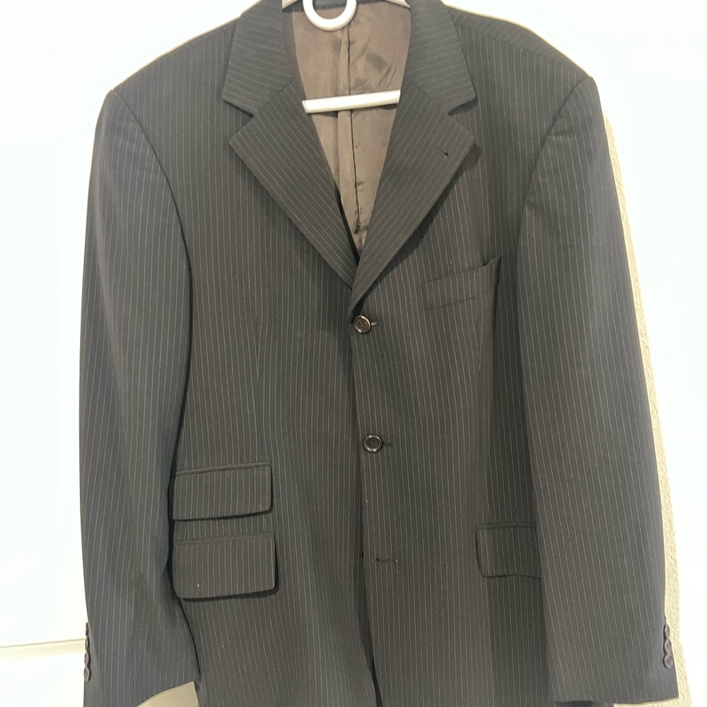 Hugo Boss Charcoal Pinstripe Jacket